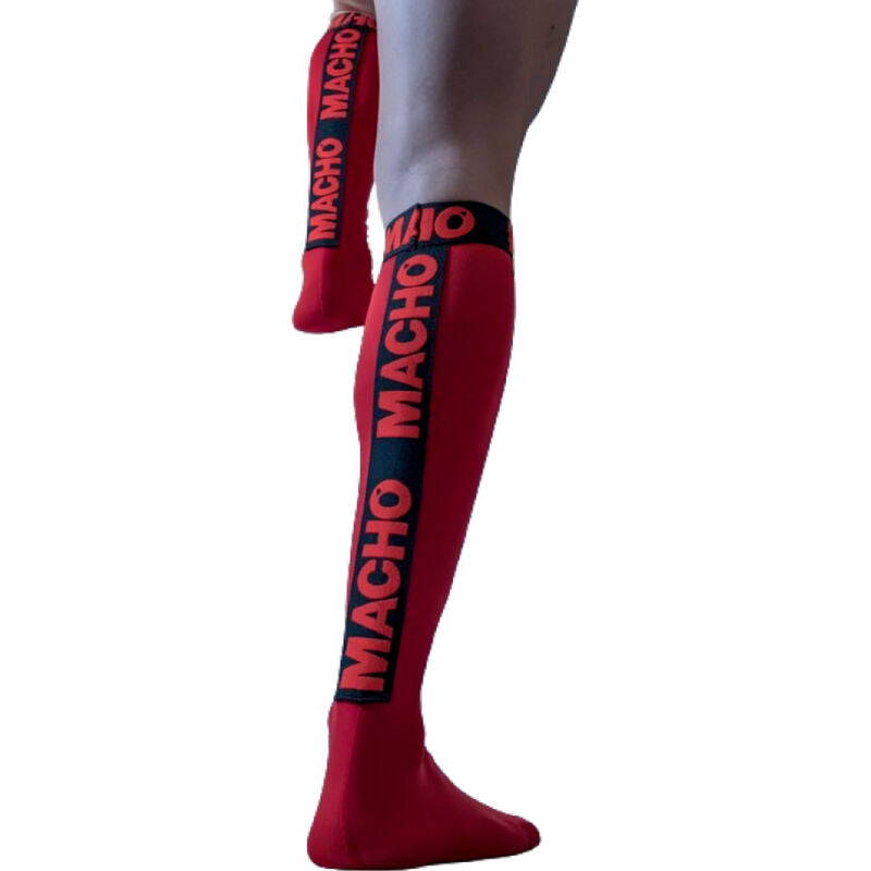 MACHO - CHAUSSETTES FINES ROUGE TAILLE UNIQUE