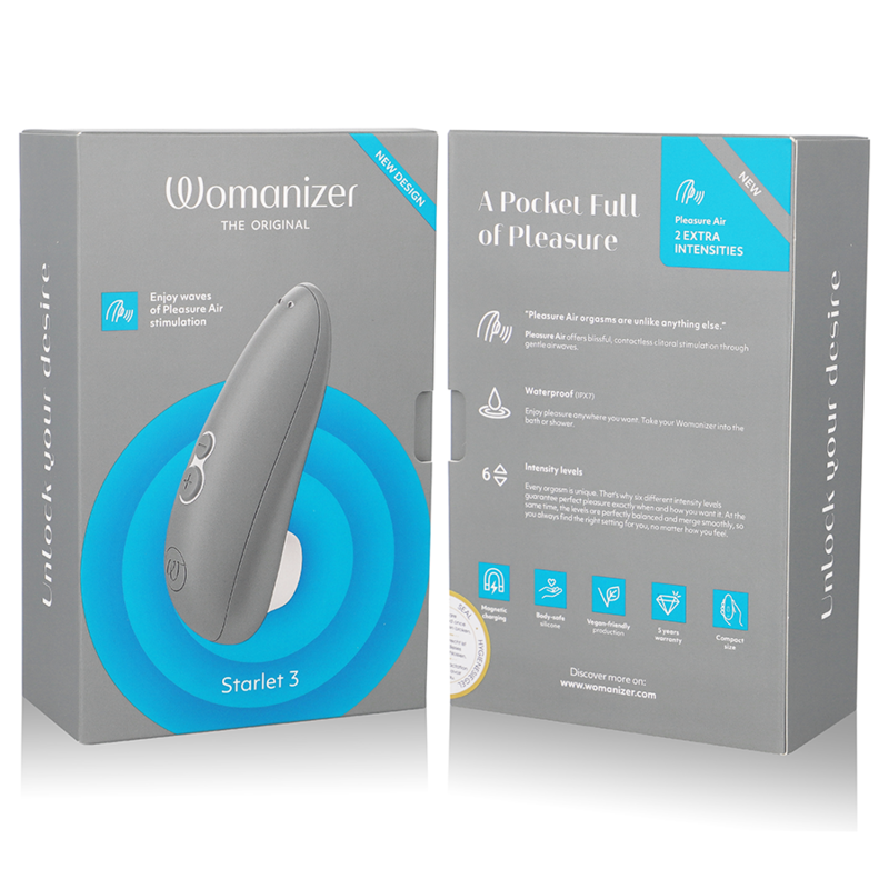 WOMANIZER - STARLET 3 STIMULATEUR CLITORIDIEN GRIS