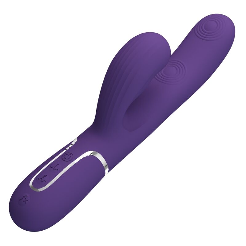 PRETTY LOVE - VIBROMASSEUR POINT G PERLITA MULTIFONCTION 3 EN 1 VIOLET