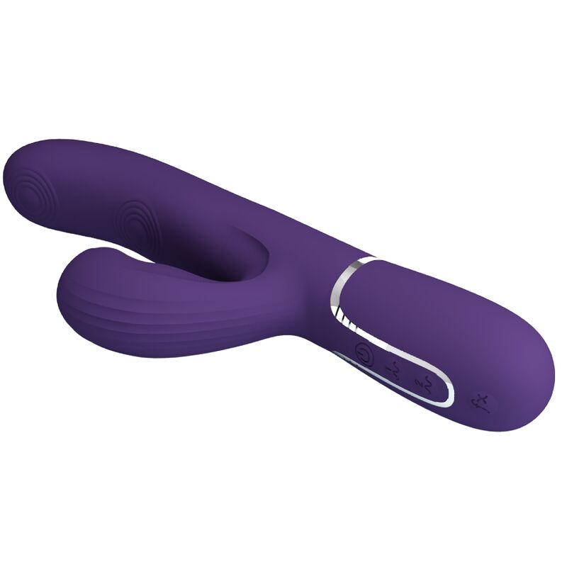 PRETTY LOVE - VIBROMASSEUR POINT G PERLITA MULTIFONCTION 3 EN 1 VIOLET