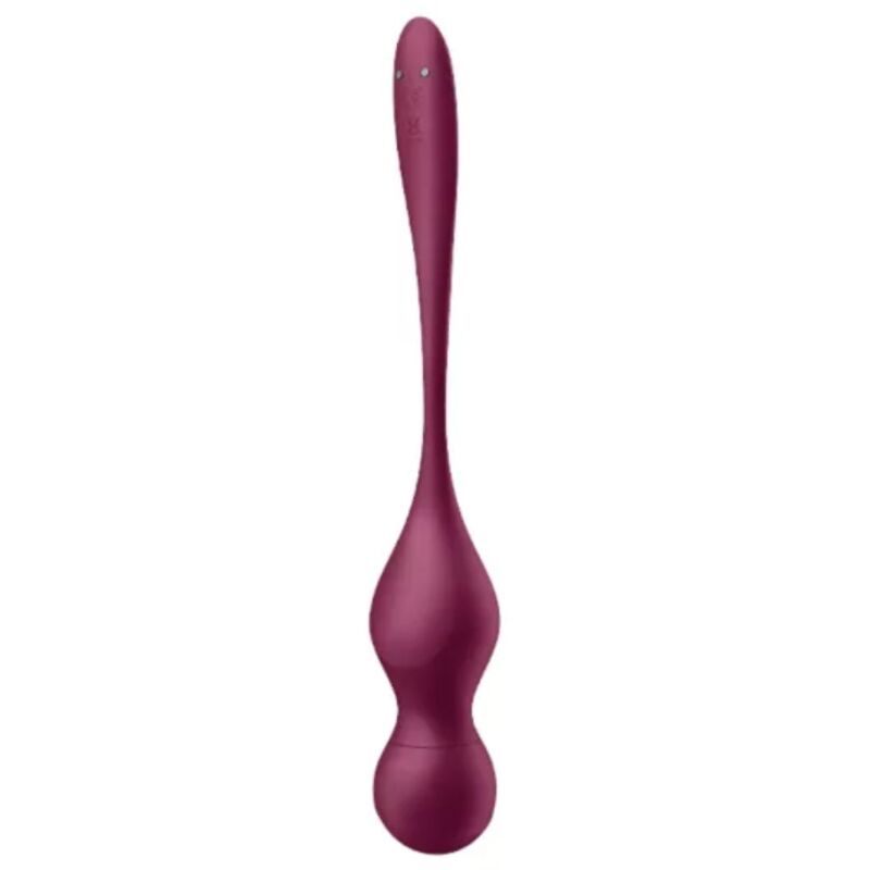 SATISFYER - LOVE BIRDS BOULES VIBRANTES VARIÉES APPLICATION GRATUITE ROUGE BORDEAUX