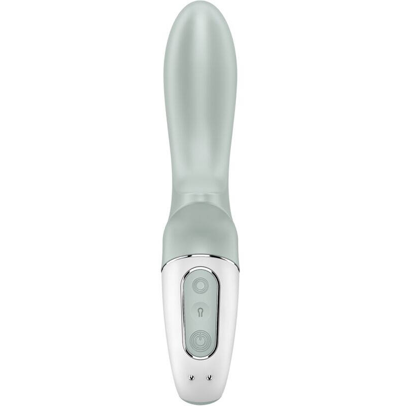 SATISFYER - AIR PUMP BOOTY 3 VIBRATEUR ANAL GONFLABLE GRIS-VERT