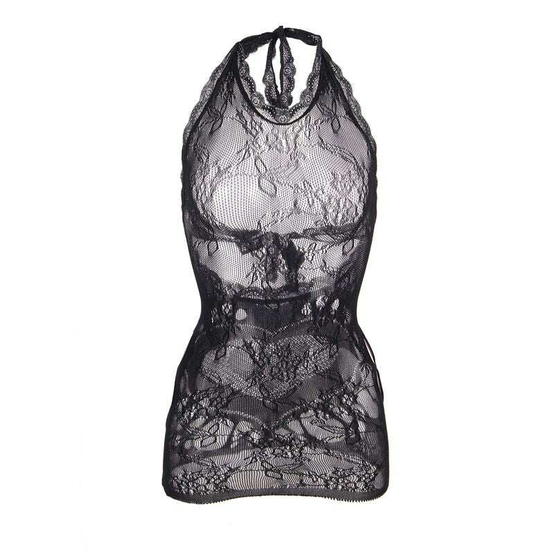 SUBBLIME - 952075 ROBE COURTE EN MAILLE AVEC DOS NU ET DÉTAIL CŒUR NOIR TAILLE UNIQUE