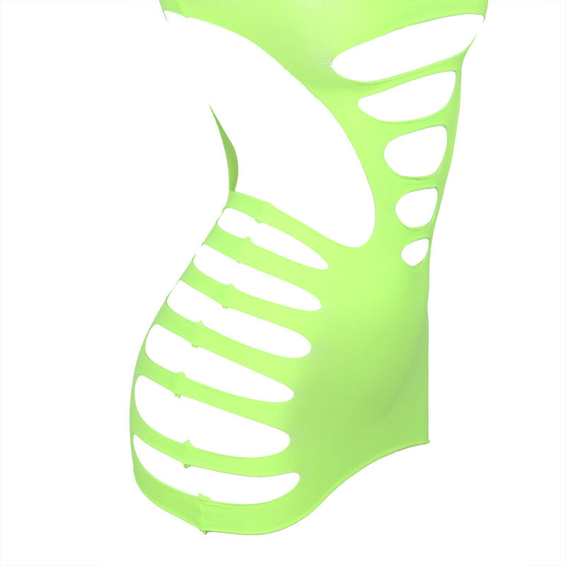 SUBBLIME - 952280 ROBE LONGUE EN FILET ÉLASTIQUE VERT TAILLE UNIQUE