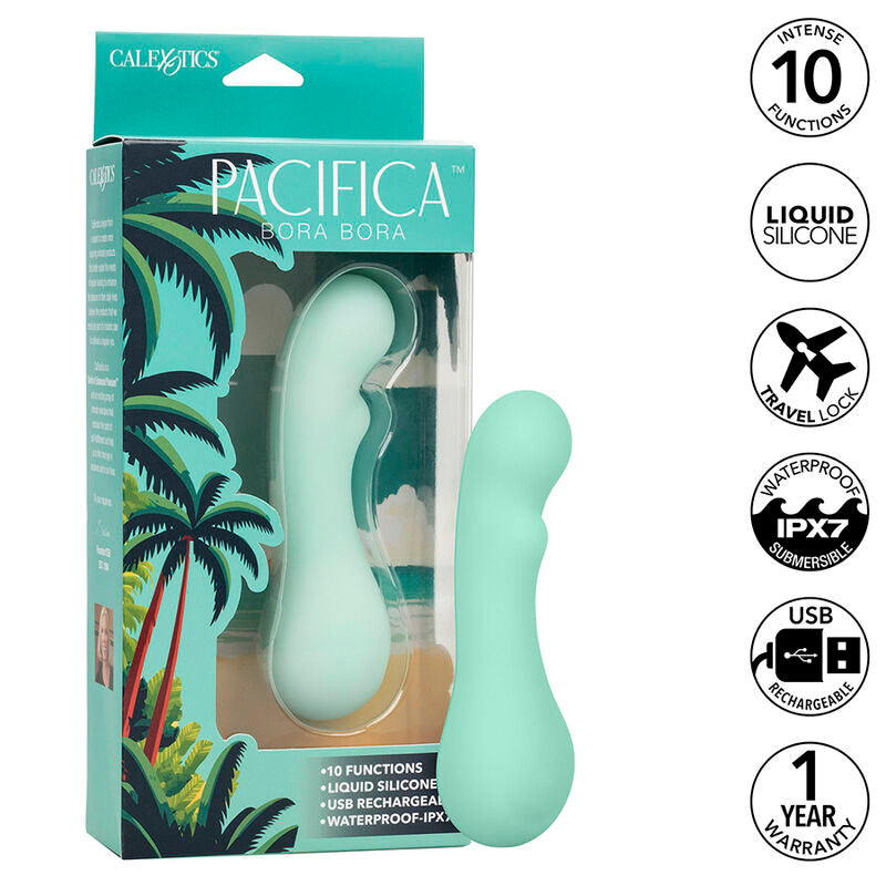 CALEXOTICS - PACIFICA BORA BORA STIMULATEUR POINT G 10 VIBRATIONS AQUA