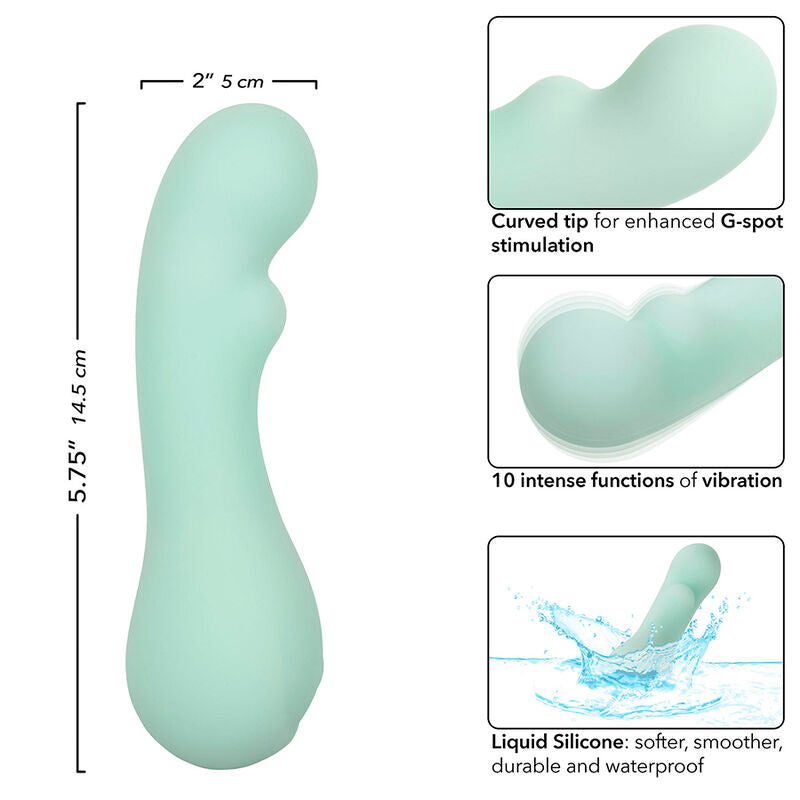 CALEXOTICS - PACIFICA BORA BORA STIMULATEUR POINT G 10 VIBRATIONS AQUA