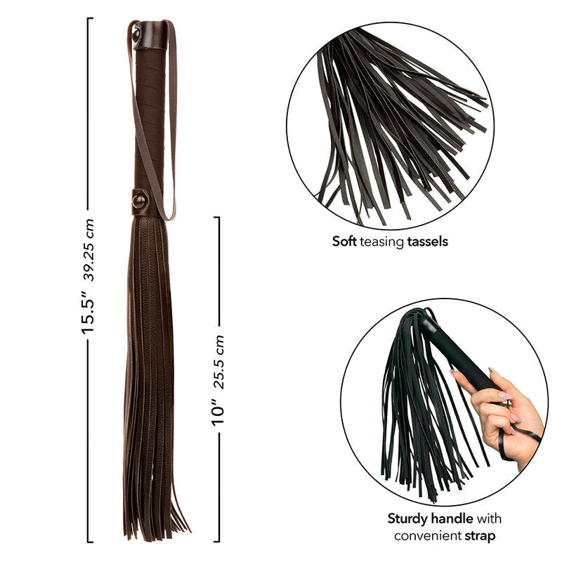 CALEXOTICS - FLOGGER NOCTURNE EN CUIR NOIR