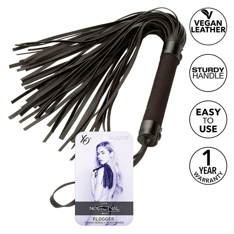 CALEXOTICS - FLOGGER NOCTURNE EN CUIR NOIR