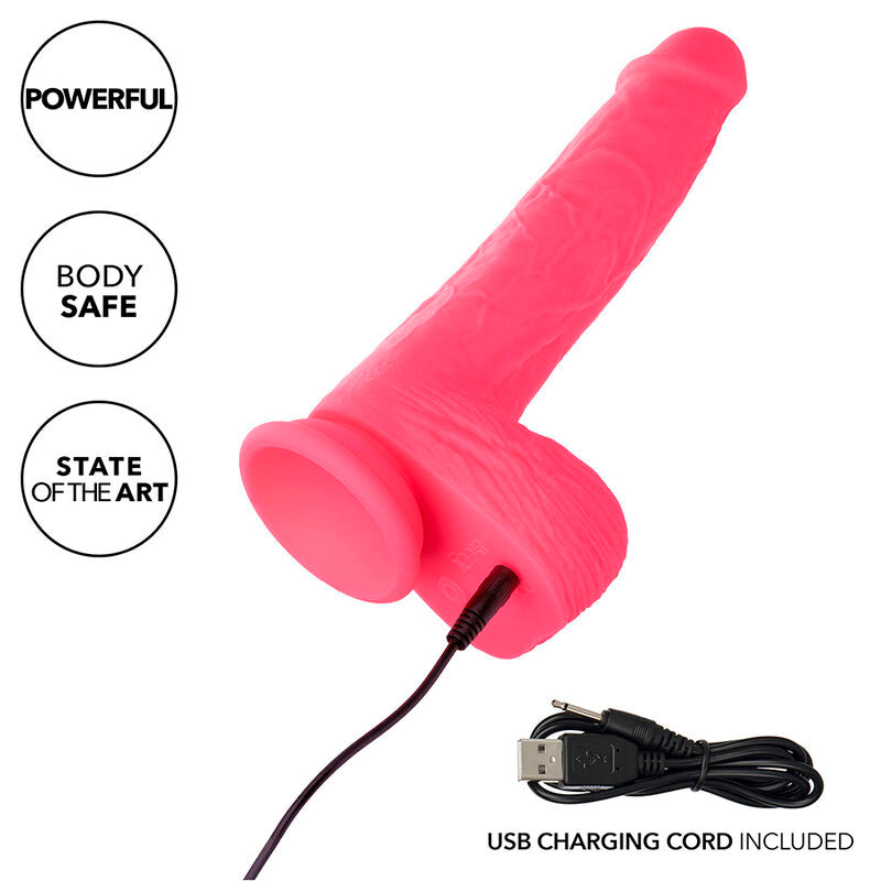 CALEXOTICS - VIBREUR RÉALISTE À PICOTS 10 VIBRATIONS ROSE