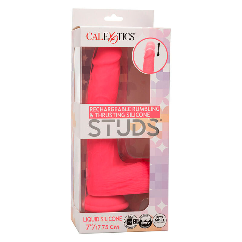 CALEXOTICS - VIBREUR RÉALISTE À PICOTS 10 VIBRATIONS ROSE