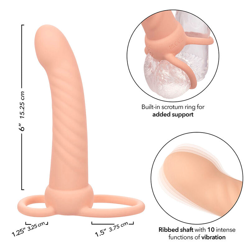 CALEXOTICS - MAXX PÉNÉTRATEUR DOUBLE STRIÉ 10 VIBRATIONS CHAIR