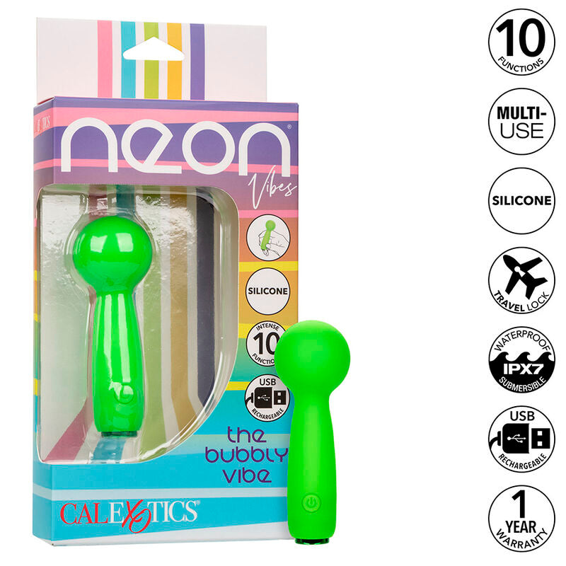 CALEXOTICS - NEON VIBES LE MINI-MASSEUR BUBBLY VIBE 10 VIBRATIONS VERT