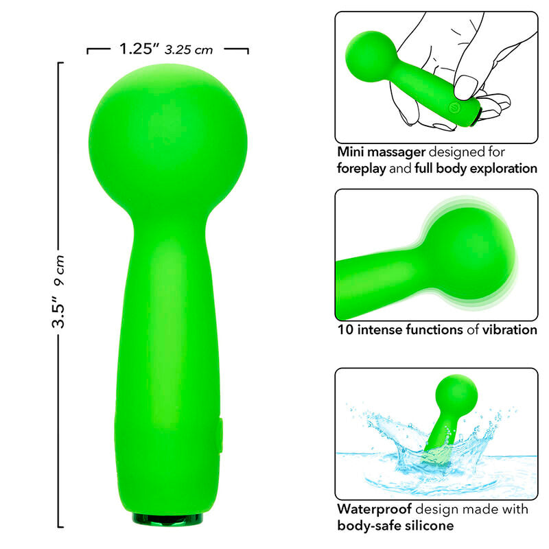 CALEXOTICS - NEON VIBES LE MINI-MASSEUR BUBBLY VIBE 10 VIBRATIONS VERT