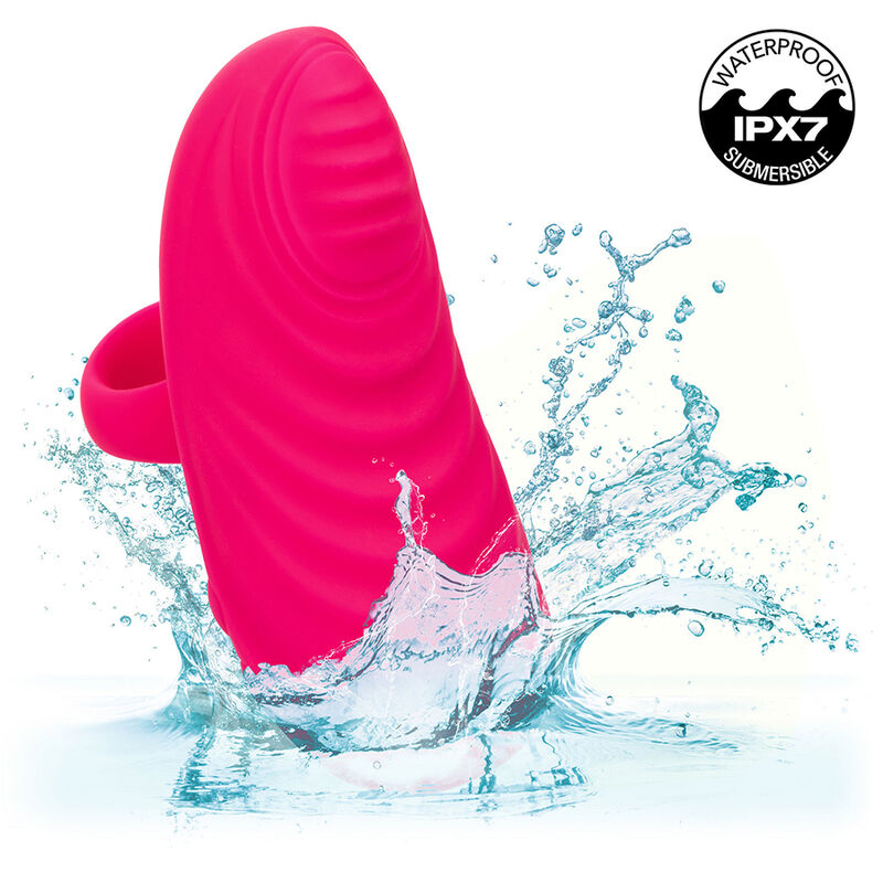 CALEXOTICS - MASSEUR DE MAIN ENVY AVEC BOULE ROULANTE, 7 VIBRATIONS, ROSE