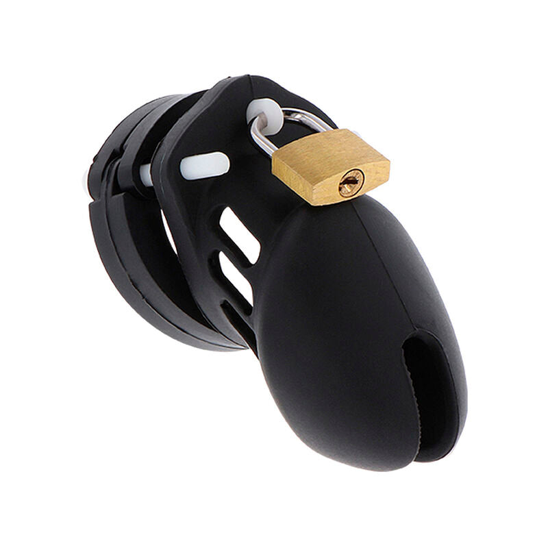HIDDEN DESIRE - CAGE DE CHASTETÉ EXTRÊME EN SILICONE TAILLE S NOIR