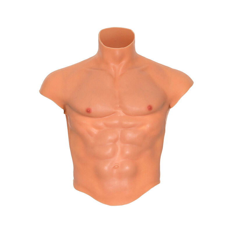VERBORGENE BEDÜRFNIS - ALTER EGO SILIKON-MÄNNERTORSO-SHIRT MIT ABS-FLEISCH
