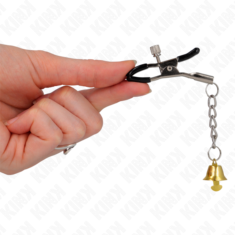 KINK - PINCES À TÉTON DORÉES AVEC CLOCHETTES 6 CM