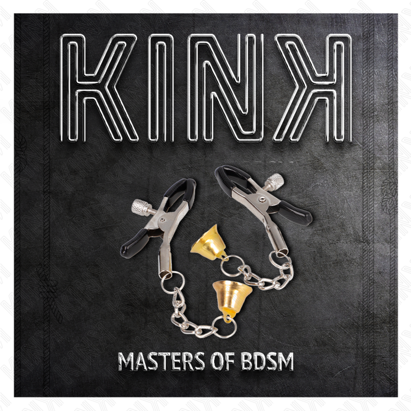KINK - PINCES À TÉTON DORÉES AVEC CLOCHETTES 6 CM