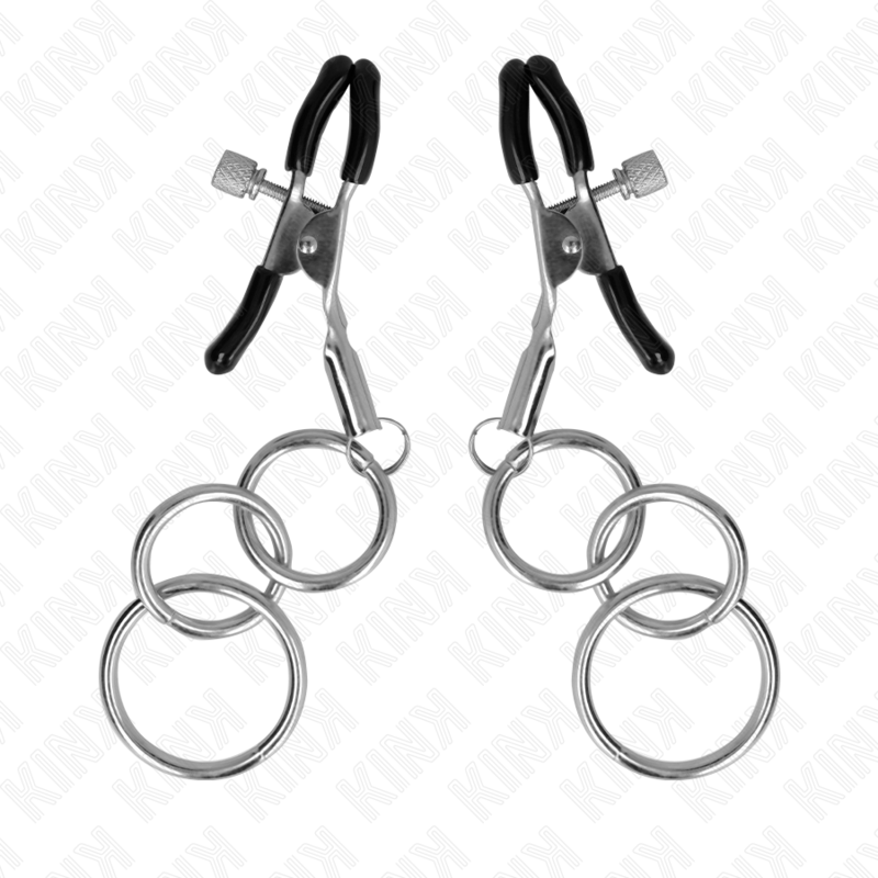 KINK - 3 PINCES À NIPPLES O-RING 6 CM