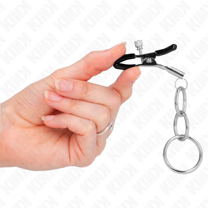 KINK - 3 PINCES À NIPPLES O-RING 6 CM