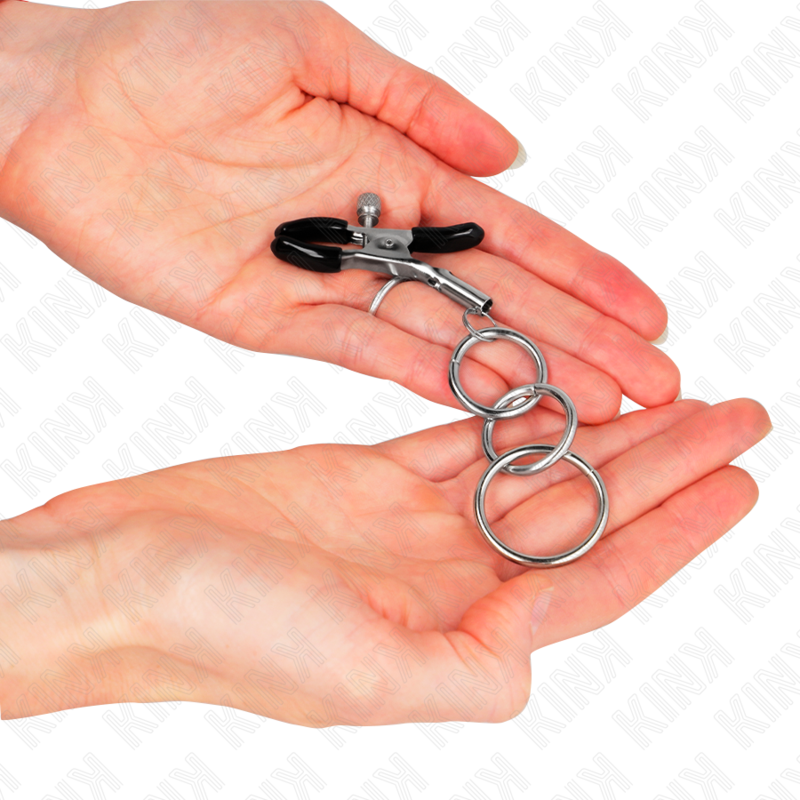KINK - 3 PINCES À NIPPLES O-RING 6 CM