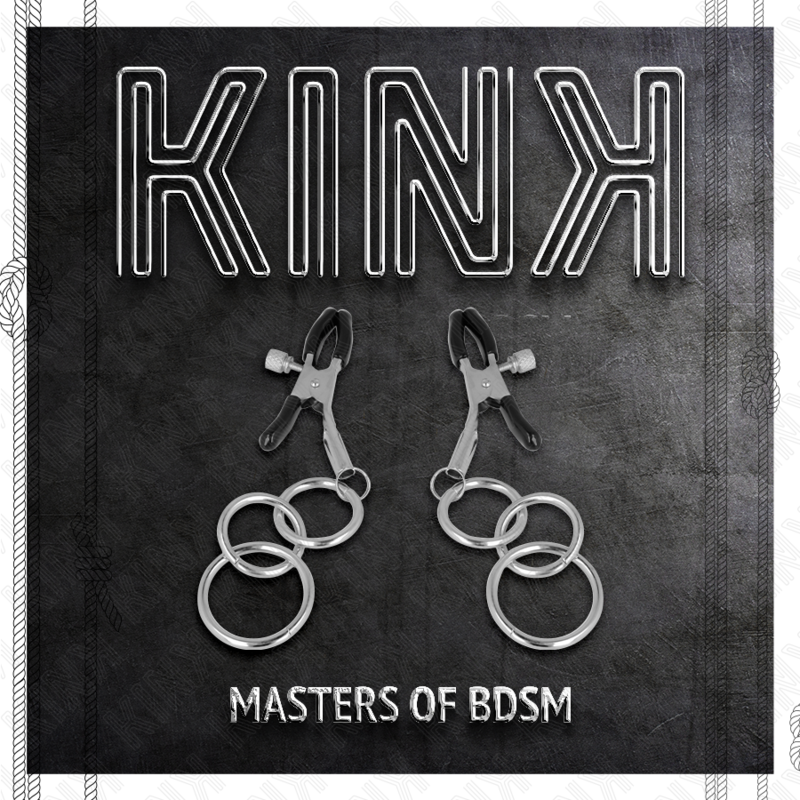 KINK - 3 PINCES À NIPPLES O-RING 6 CM