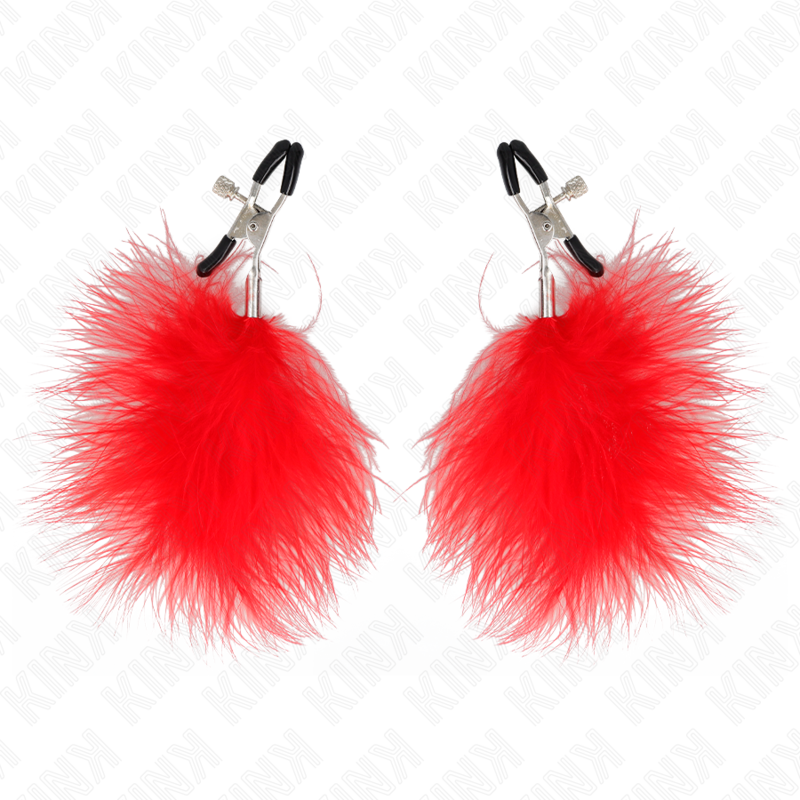 KINK - PINCE À SEINS ROUGE 7 CM