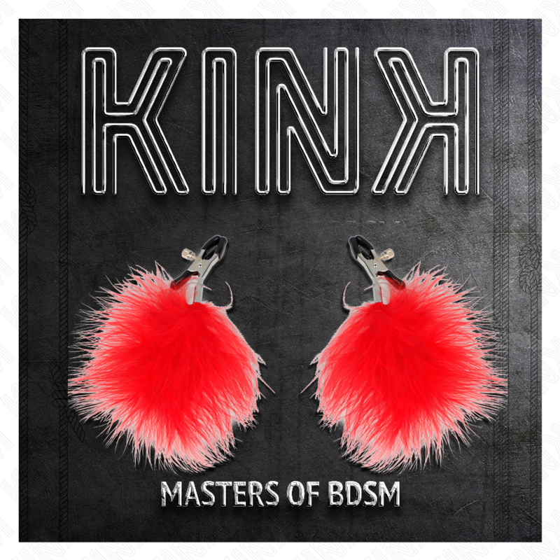 KINK - PINCE À SEINS ROUGE 7 CM