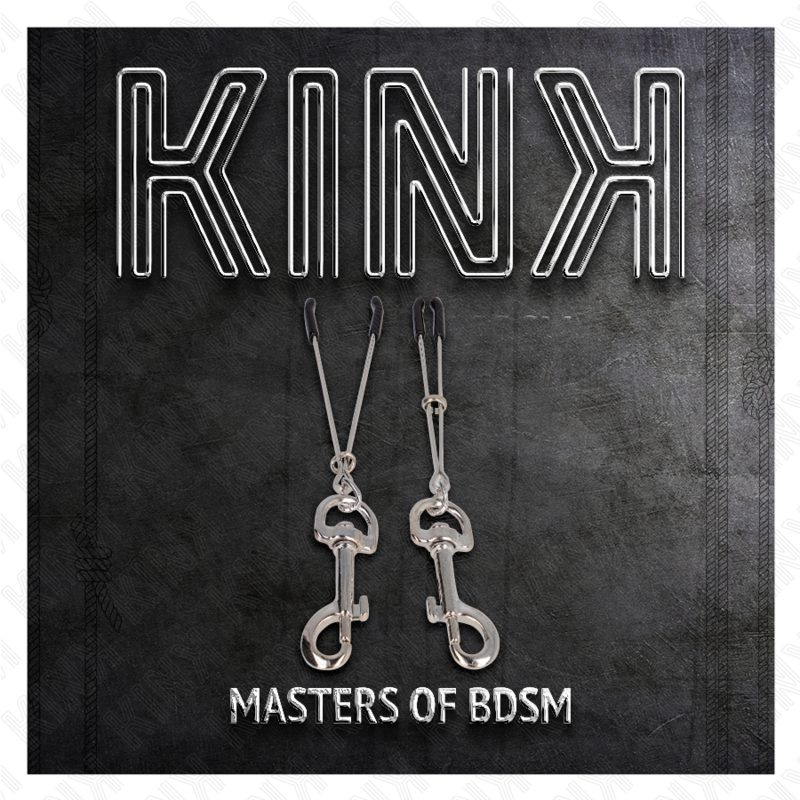 KINK - PINCES À TÉTON CROCHET FINES ARGENT 7 CM
