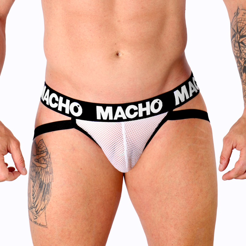 MACHO - MX26X1 JOCK GRILLAGE BLANC S