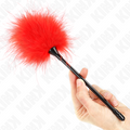 KINK - PLUMES À CHATOUILLES ROUGES POUR LE SET DE BONDAGE 27 CM