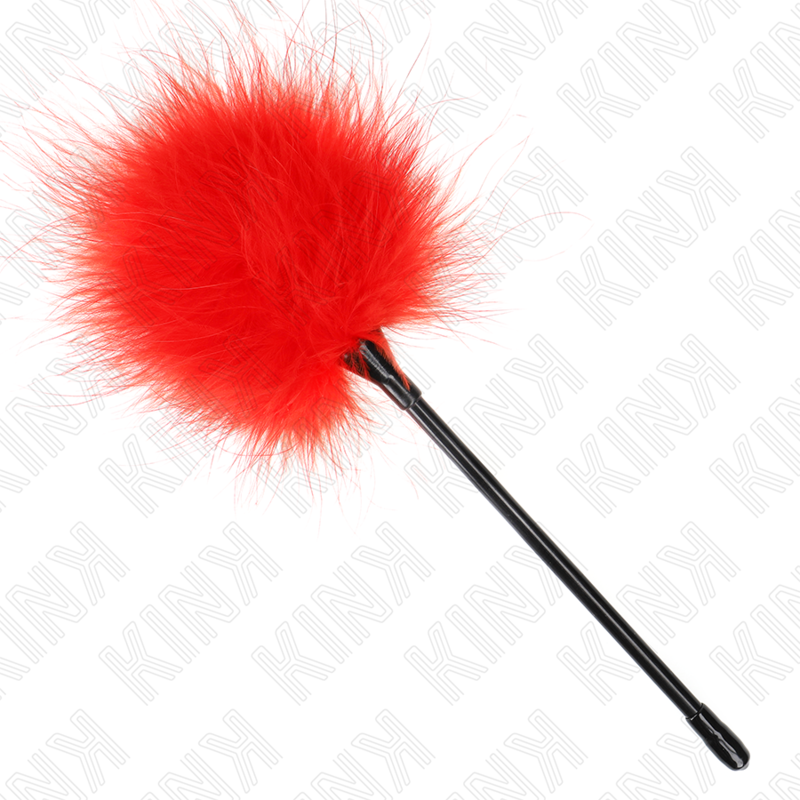 KINK - PLUMES À CHATOUILLES ROUGES POUR LE SET DE BONDAGE 27 CM