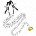 KINK - PINCES À TÉTONS AVEC PENDENTIF CORNE 30 CM