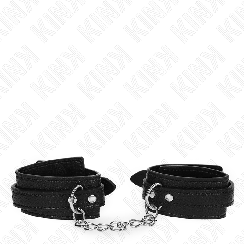 KINK - MENOTTES MOTIF SERPENT, NOIRES, RÉGLABLES 20-28 CM X 5,4 CM