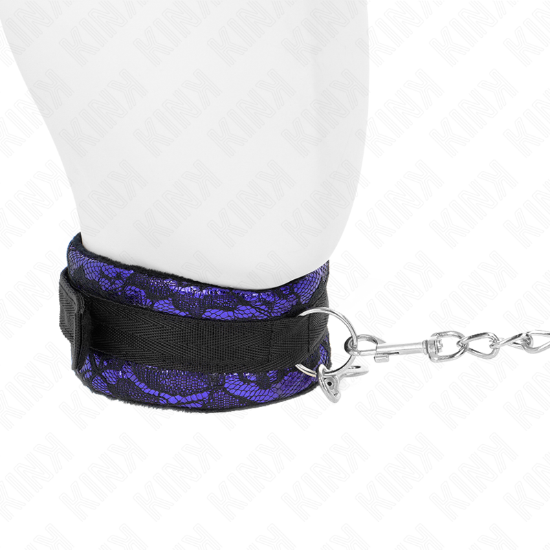 KINK - COLLIER RAS DU COU EN DENTELLE DE VELOURS AVEC CEINTURE 105 CM AVEC BORDURE EN NYLON 44 X 5,5 CM