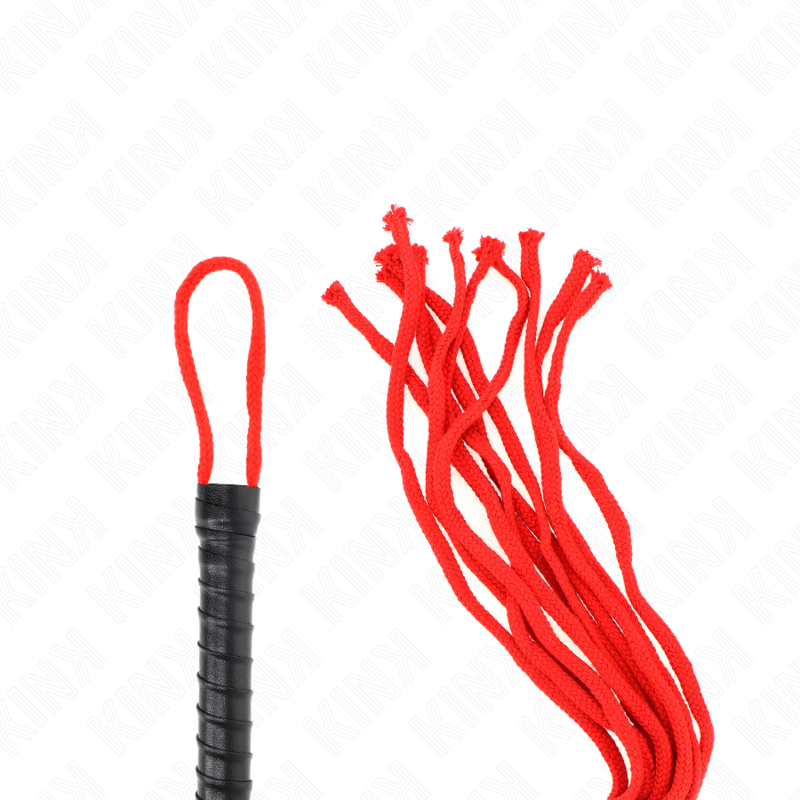 KINK - FOUET DE CORDE ROUGE 56 CM
