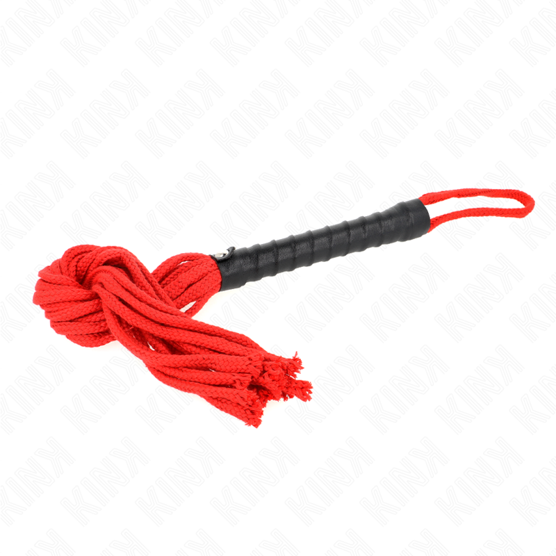 KINK - FOUET DE CORDE ROUGE 56 CM