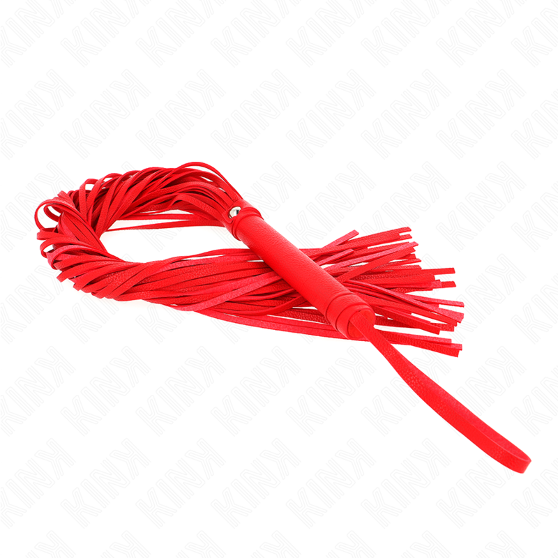KINK - FOUET EN PVC SOUPLE ROUGE 70 CM