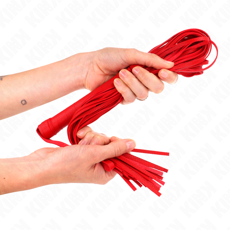 KINK - FOUET EN PVC SOUPLE ROUGE 70 CM