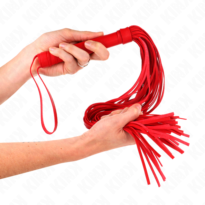 KINK - FOUET EN PVC SOUPLE ROUGE 70 CM