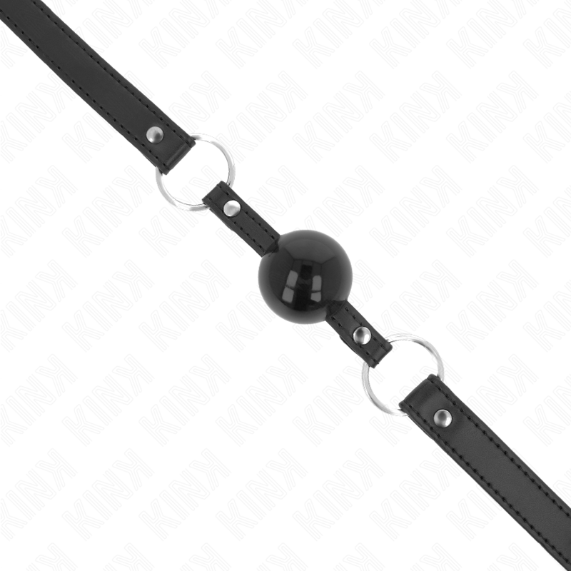 KINK - BAILLON BILLE TPE 4 CM AVEC CADENAS NOIR 60 x 2 CM