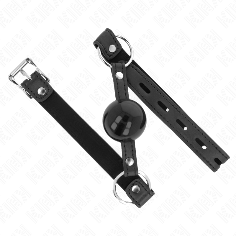 KINK - BAILLON BILLE TPE 4 CM AVEC CADENAS NOIR 60 x 2 CM