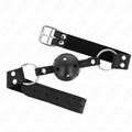 KINK - BAILLON RESPIRANT 4 CM AVEC DOUBLE RIVET MODÈLE 1 NOIR 62,5 x 2,5 CM RÉGLABLE 42-58 CM