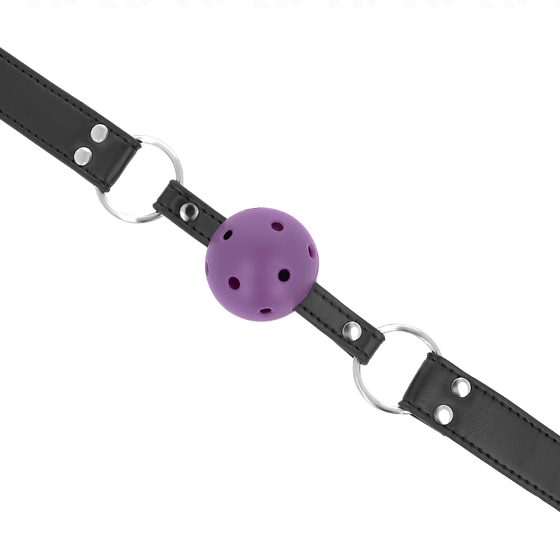 KINK - BAILLON BILLE RESPIRANT 4 CM AVEC DOUBLE RIVET VIOLET 62,5 x 2,5 CM RÉGLABLE 42-58 CM