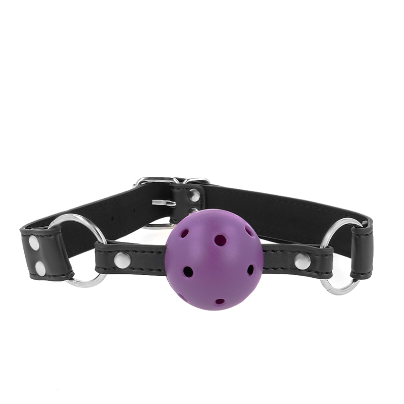 KINK - BAILLON BILLE RESPIRANT 4 CM AVEC DOUBLE RIVET VIOLET 62,5 x 2,5 CM RÉGLABLE 42-58 CM