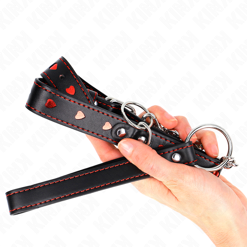 KINK - COLLIER AVEC RUBAN 65 CM DÉTAILS CŒUR 52,5 X 2,5 CM