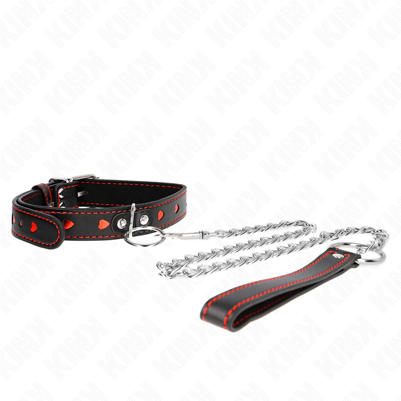 KINK - COLLIER AVEC RUBAN 65 CM DÉTAILS CŒUR 52,5 X 2,5 CM
