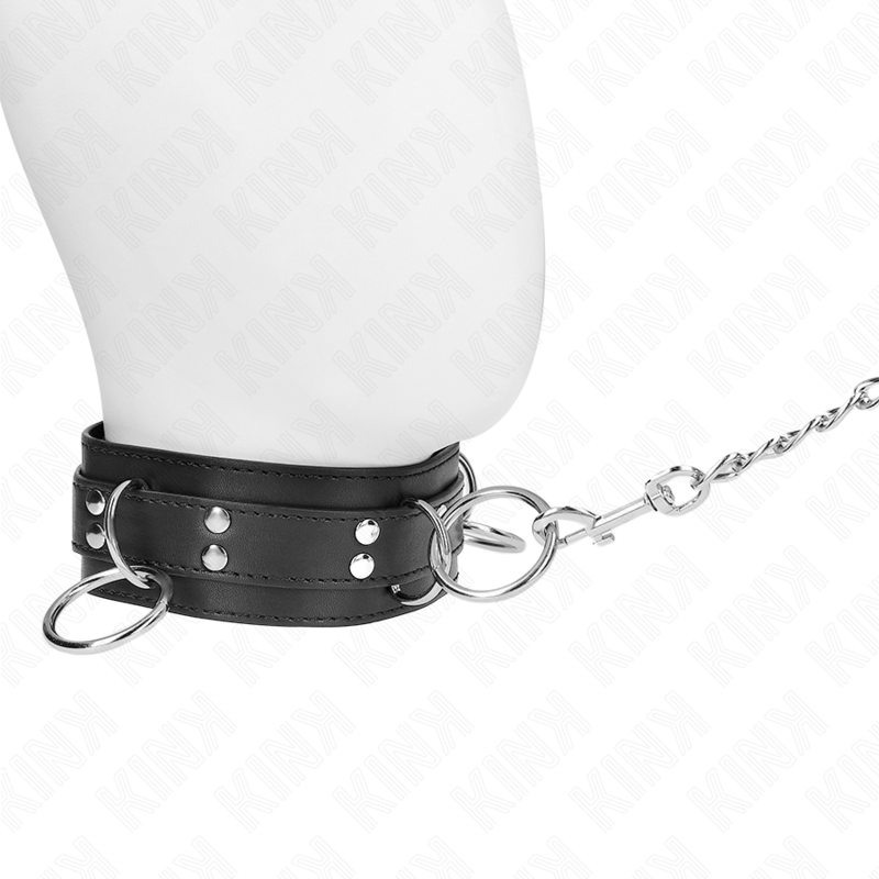 KINK - COLLIER ESCLAVAGE 3 ANNEAUX AVEC BANDE 80 CM 53 X 5 CM