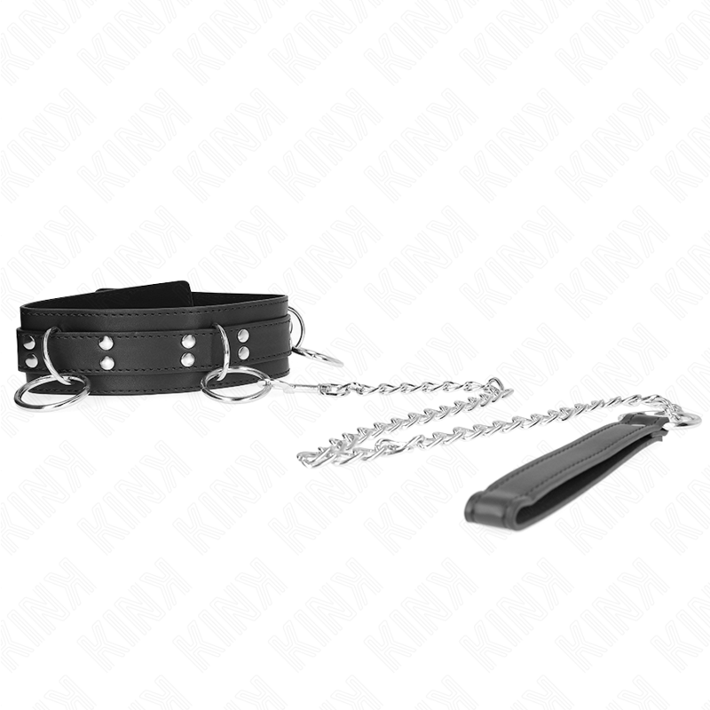 KINK - COLLIER ESCLAVAGE 3 ANNEAUX AVEC BANDE 80 CM 53 X 5 CM
