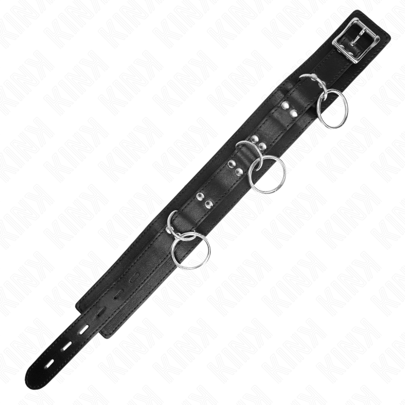 KINK - COLLIER ESCLAVAGE 3 ANNEAUX AVEC BANDE 80 CM 53 X 5 CM